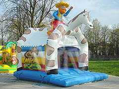 Inflatable castles with roof