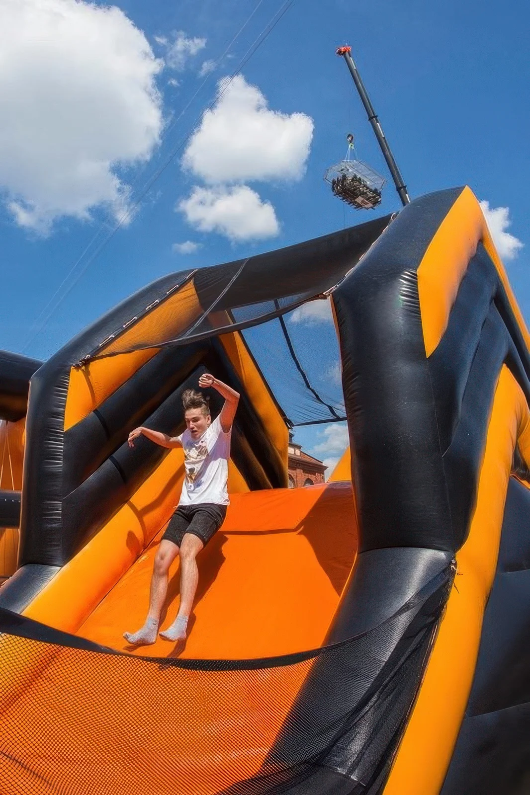 XXXL inflatable obstacle course