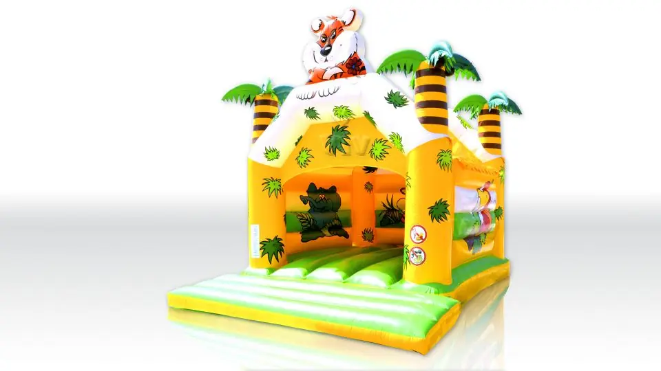 Jungle 5 x 4 m with roof commercial inflatable bounce