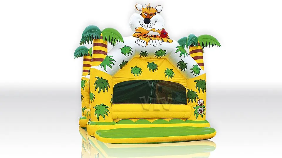 Jungle pool - with roof & palms & figure 10 x 7 (balls sold separately) commercial inflatable dry pool