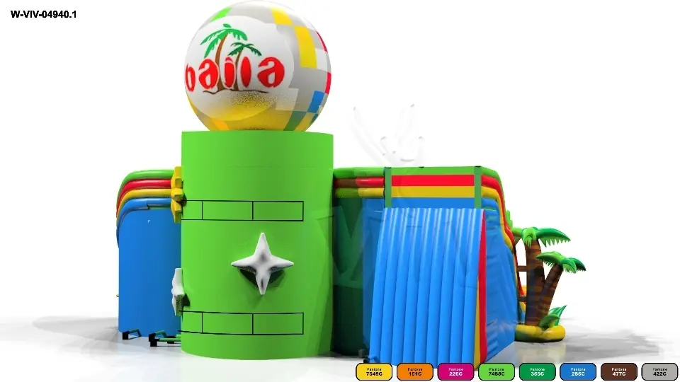 Playground Disco GIGANT 24.4 x 31.3 x 21.3 m commercial inflatable playground