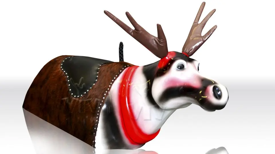 Rodeo Profiride - Reindeer Figure for Adults commercial mechanical rodeo attraction