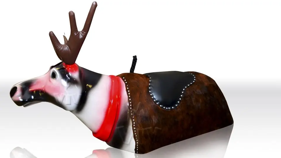 Rodeo Profiride - Reindeer Figure for Adults commercial mechanical rodeo attraction