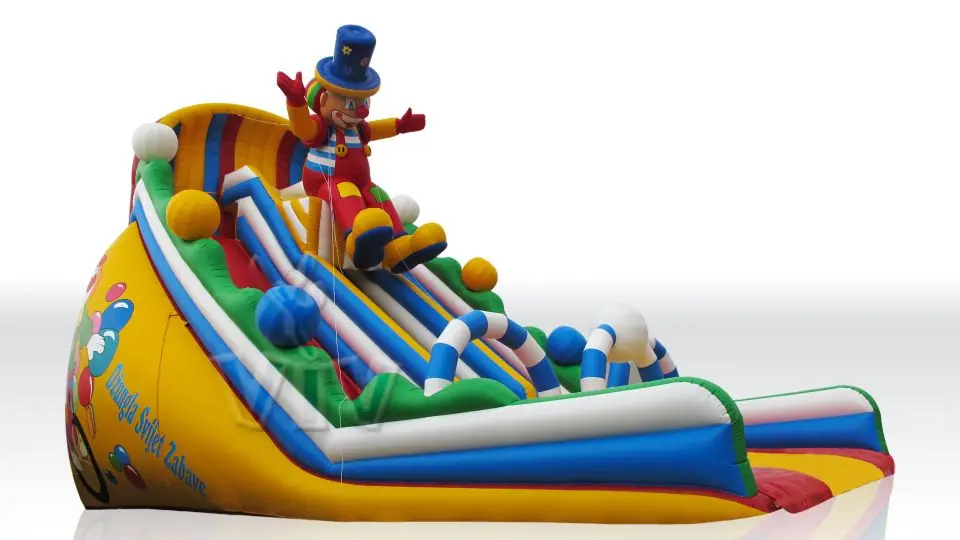 Clown SUPER GIGANT Professional commercial inflatable slide