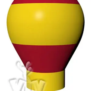 Balloon with gondola without narrowing 5 m commercial promotional inflatable balloon